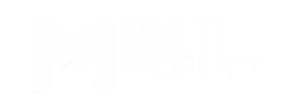 Logo en blanco multiproperty bienes raices
